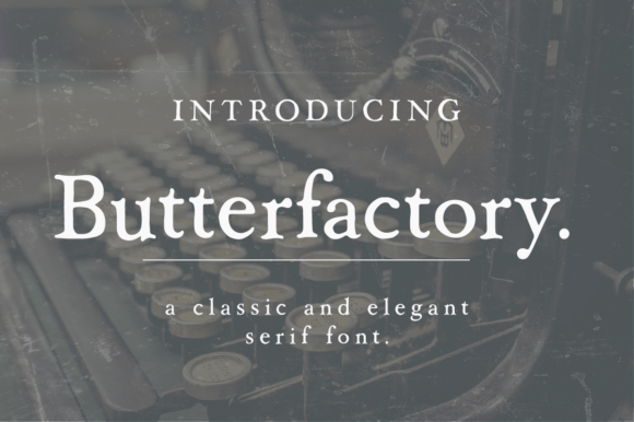 Butterfactory Font - Featured Image