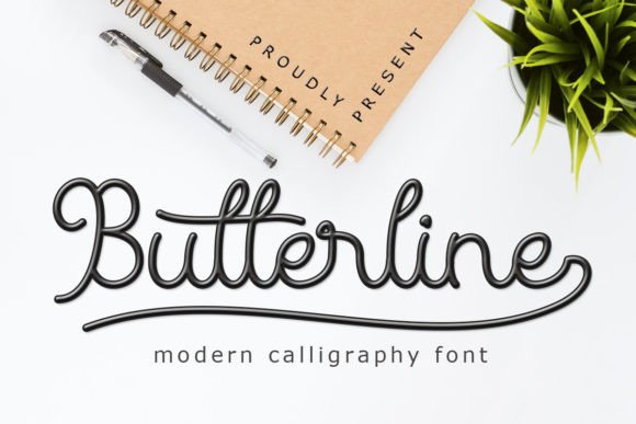 Butterline Font - Featured Image
