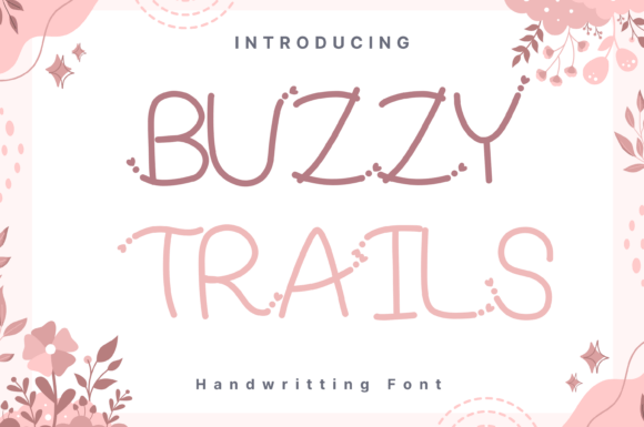 Buzzy Trails Font - Featured Image