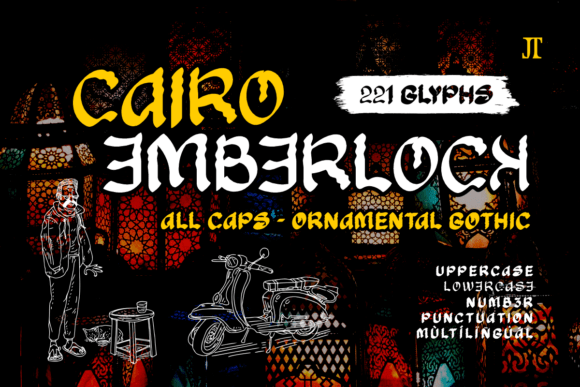 Cairo Emberlock Font - Featured Image