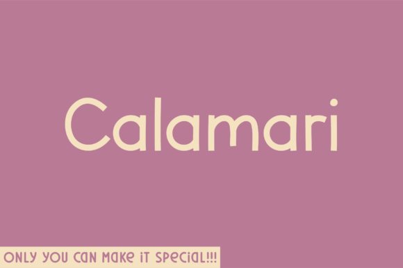 Calamari Font - Featured Image