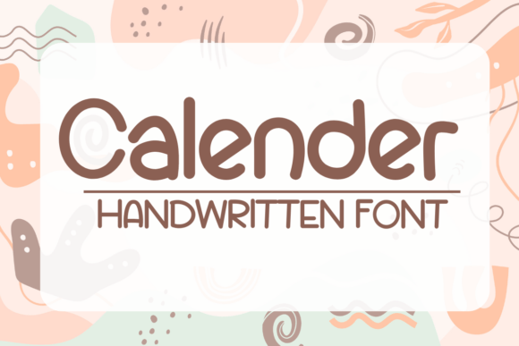 Calender Font - Featured Image