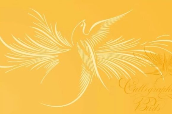 Calligraphic Birds Font - Featured Image