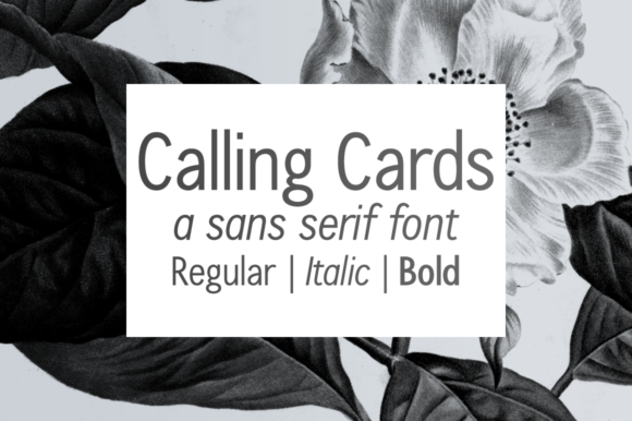 Calling Cards Font - Featured Image