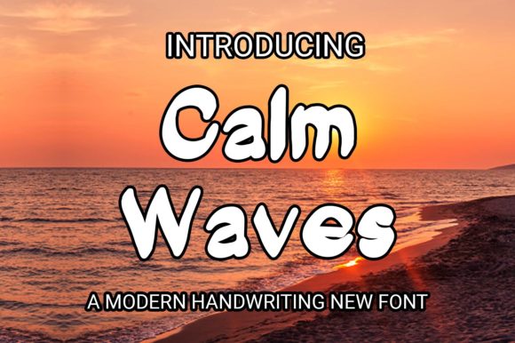 Calm Waves Font - Featured Image