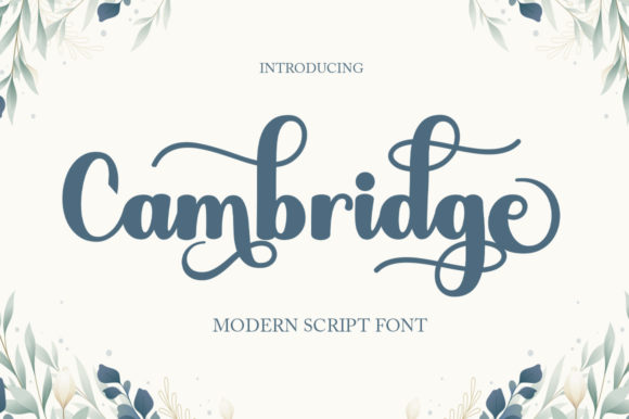 Cambridge Font - Featured Image