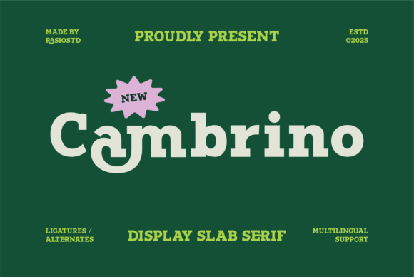 Cambrino Font - Featured Image