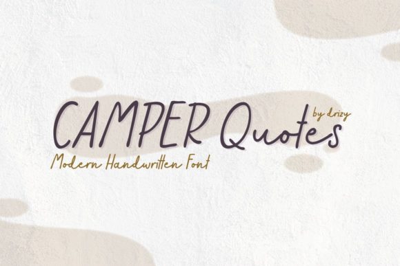 Camper Quotes Font - Featured Image