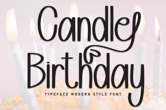 Candle Birthday Font - Featured Image