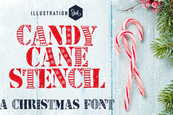 Candy Cane Font - Featured Image