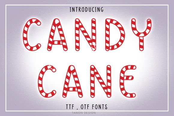 Candy Cane Font - Featured Image
