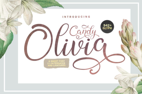 Candy Olivia Font - Featured Image