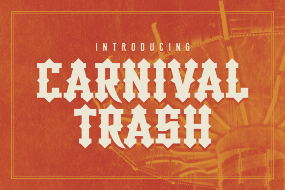 Carnival Trash Font - Featured Image