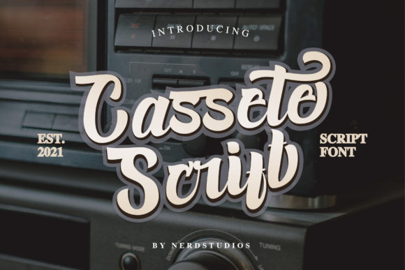 Cassete Script Font - Featured Image