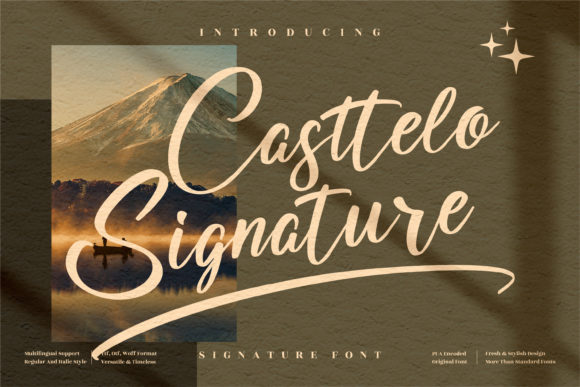 Casttelo Signature Font - Featured Image