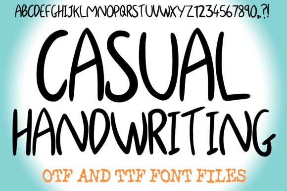 Casual Handwriting Font - Featured Image