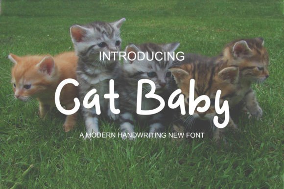 Cat Baby Font - Featured Image
