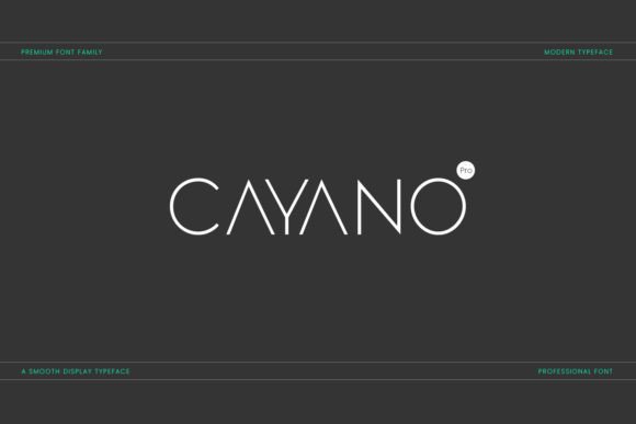 Cayano Pro Font - Featured Image