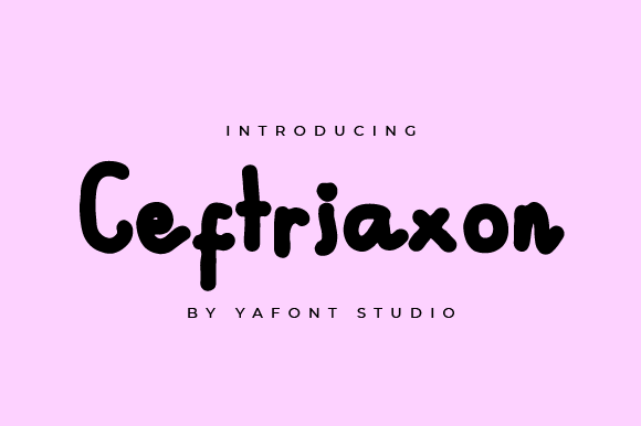 Ceftriaxon Font - Featured Image