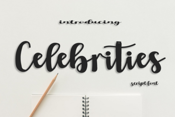 Celebrities Font - Featured Image