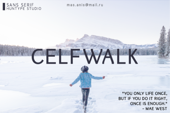 Celfwalk Font - Featured Image