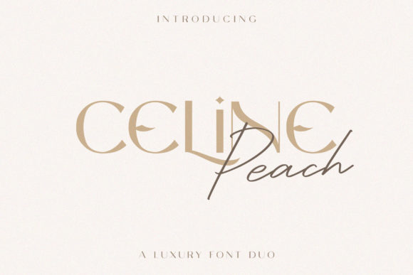 Celine Peach Font - Featured Image