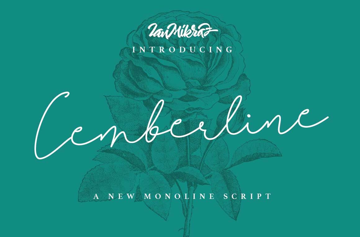 Cemberline Font - Featured Image