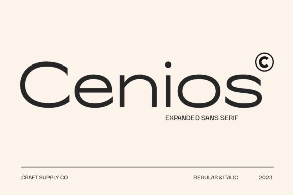 Cenios Font - Featured Image