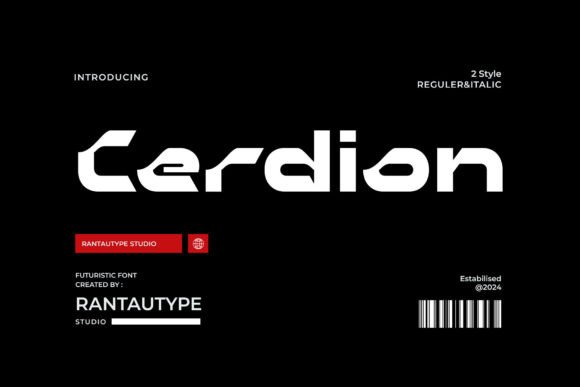 Cerdion Font - Featured Image