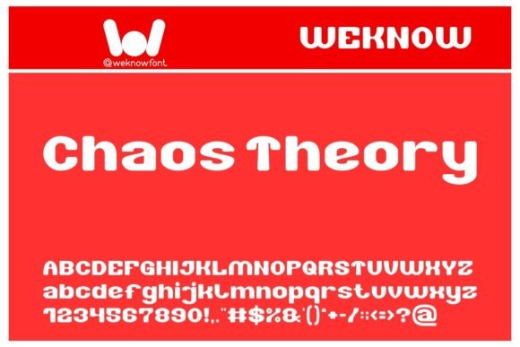 Chaos Theory Font - Featured Image