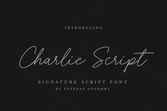Charlie Script Font - Featured Image