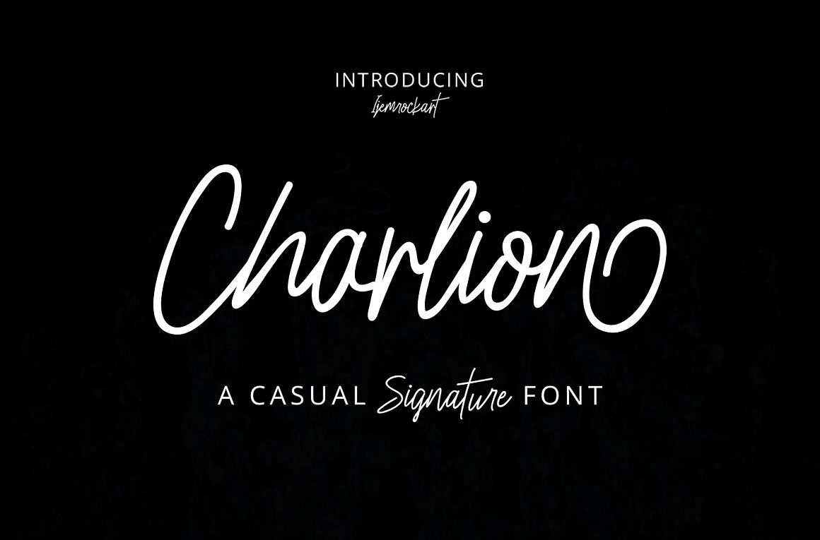 Charlion Script Font - Featured Image