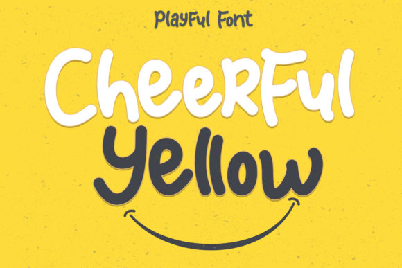 Cheerful Yellow Font - Featured Image