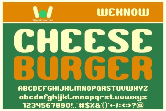 Cheese Burger Font - Featured Image
