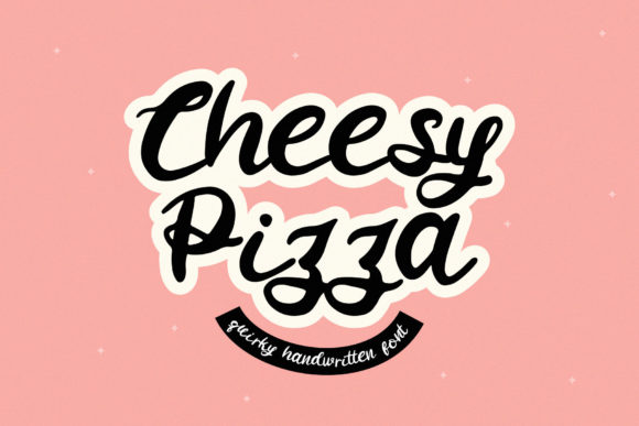 Cheesy Pizza Font - Featured Image