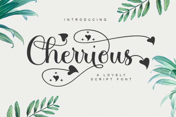 Cherrious Script Font - Featured Image