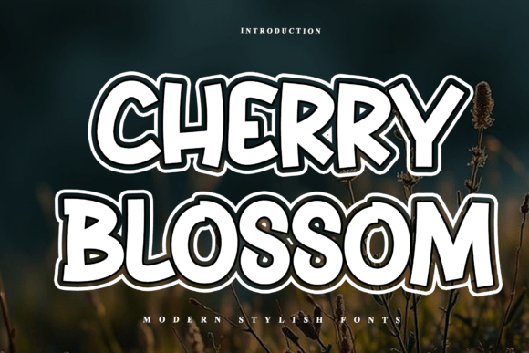 Cherry Blossom Font - Featured Image