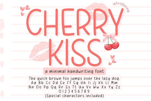 Cherry Kiss Font - Featured Image