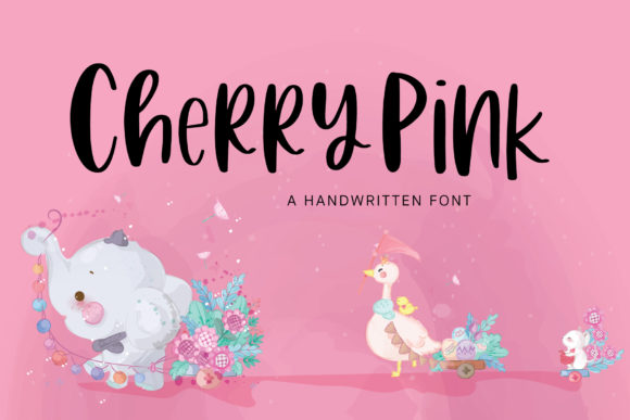 Cherry Pink Font - Featured Image