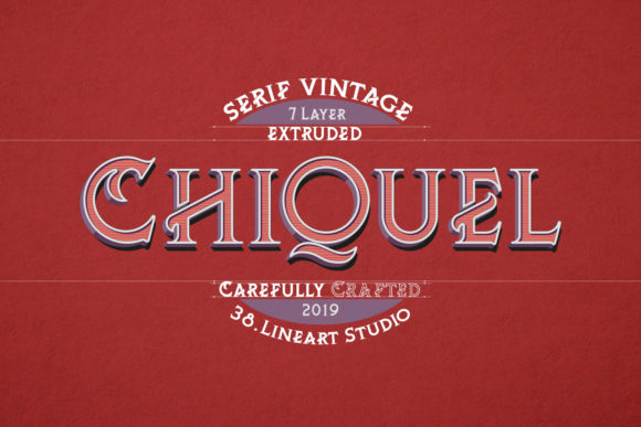 ChiQuel Serif Vintage Font - Featured Image