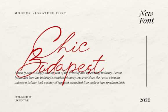 Chic Budapest Font - Featured Image