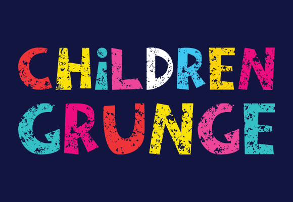 Children Grunge Font - Featured Image