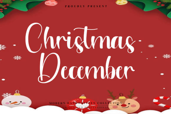 Chirstmas December Font - Featured Image