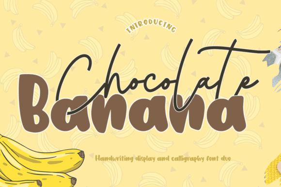 Chocolate Banana Font - Featured Image