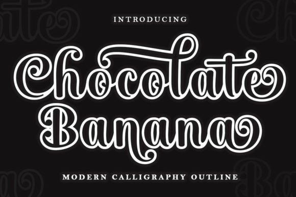 Chocolate Banana Font - Featured Image