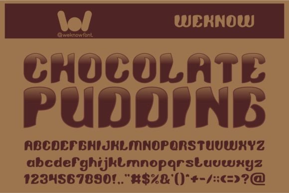 Chocolate Pudding Font - Featured Image
