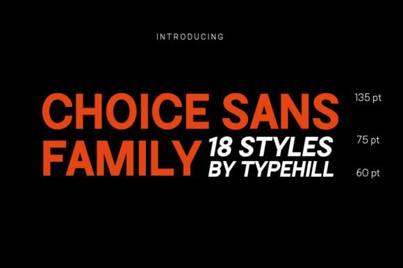 Choice Sans Family Font - Featured Image