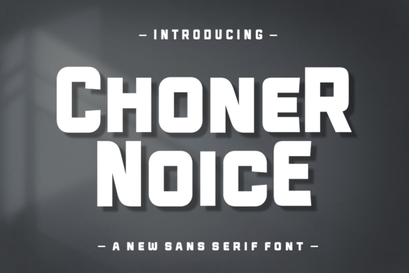 Choner Noice Font - Featured Image
