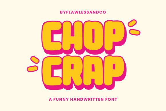 Chop Crap Font - Featured Image