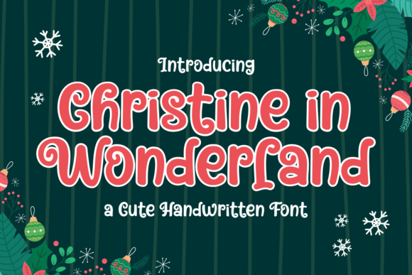 Christine in Wonderland Font - Featured Image